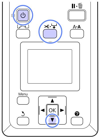 EPSON SC-T3000 - Saisie du papier avec la face imprimable vers l'intérieur - 1