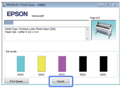 EPSON SC-T3000 - Si la barre de progression s'affiche - 1