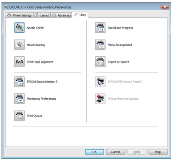EPSON SC-T3000 - Récapitulatif du pilote d'impression - 3