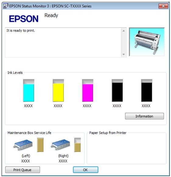 EPSON SC-T3000 - Écran lors de l'impression - 1