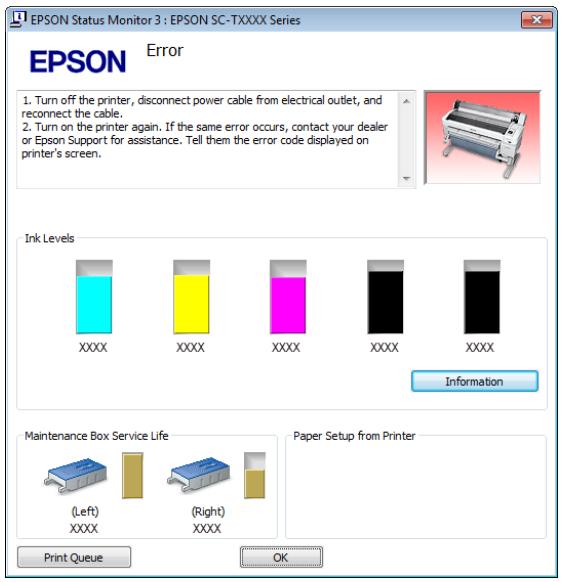 EPSON SC-T3000 - Écran lors de l'impression - 2