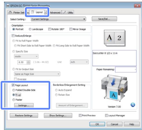 EPSON SC-T3000 - Configuration des paramètres dans Windows - 1