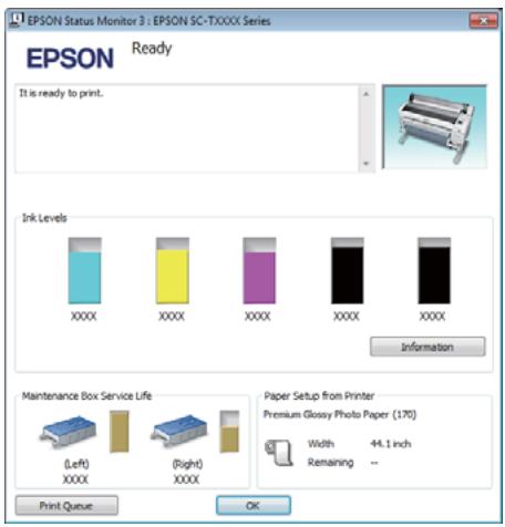 EPSON SC-T3000 - EPSON Status Monitor 3 - 1