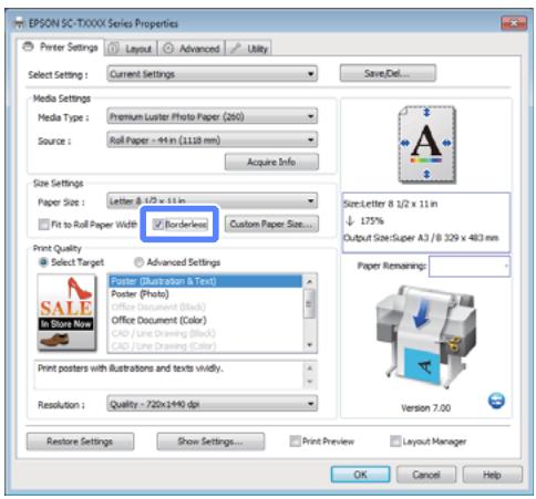 EPSON SC-T7000 - Configuration des paramètres dans Windows - 2