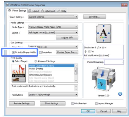 EPSON SC-T7000 - Configuration des paramètres dans Windows - 4