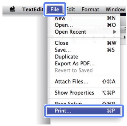 TextEdit File Edit Format Window New %N Open... %O Open Recent ▶ Close %W Save... %S Duplicate Export As PDF... Revert to Saved Attach Files... ⓍA Show Properties \P Page Setup ⓍP Print... %P