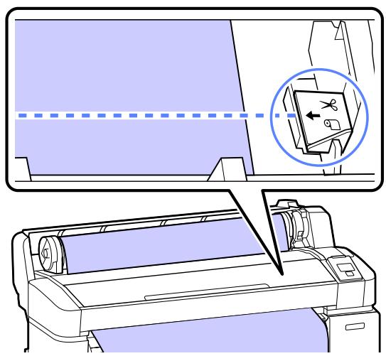 EPSON SURECOLOR SC-T5000 - Papier coupé manuellement à l'aide de la coupeuse intégrée - 1