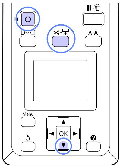 EPSON SURECOLOR SC-T5000 - Saisie du papier avec la face imprimable vers l'intérieur - 1