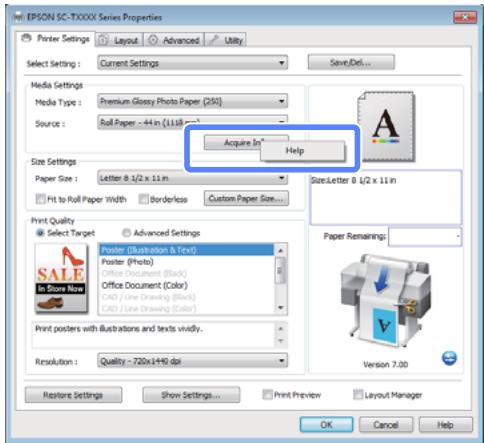 EPSON SURECOLOR SC-T5000 - Cliquez avec le bouton droit de la souris sur l'objet que vous souhaitez consulter et afficher - 1