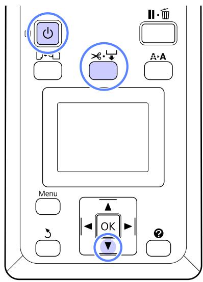 EPSON SURECOLOR SC-T5000 - Saisie du papier avec la face imprimable vers l'extérieur - 1