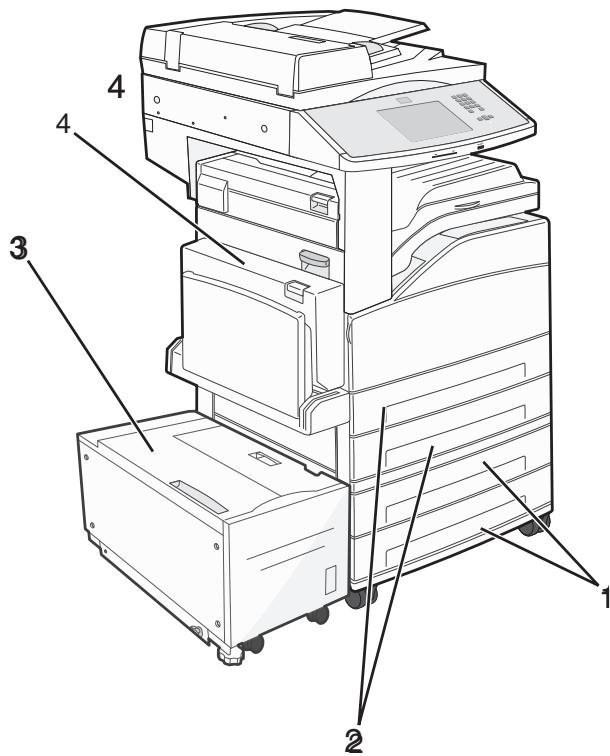 EPSON X862DE - Installing optional trays - 3
