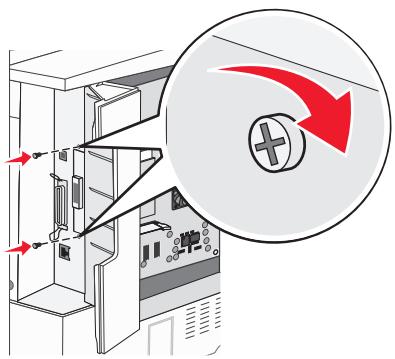 EPSON X862DE - Installing an internal print server or port interface card - 4