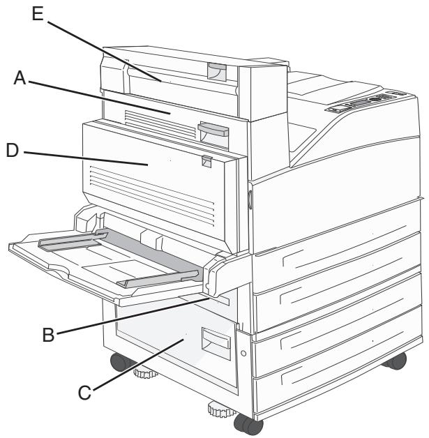 EPSON X862DE - Understanding jam numbers and locations - 1