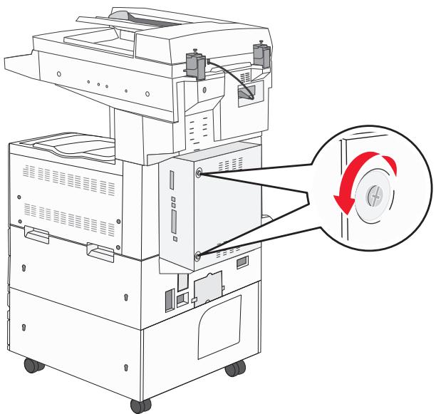 Technical line drawing of a mechanical device with a magnified inset showing a circular component (no text or symbols present)