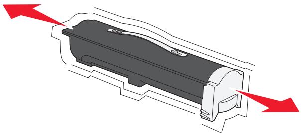 Technical diagram of a mechanical component with red directional arrows indicating flow or movement (no text or symbols).