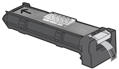 3D rendering of a mechanical component with internal structure and paper feed (no text or symbols visible)