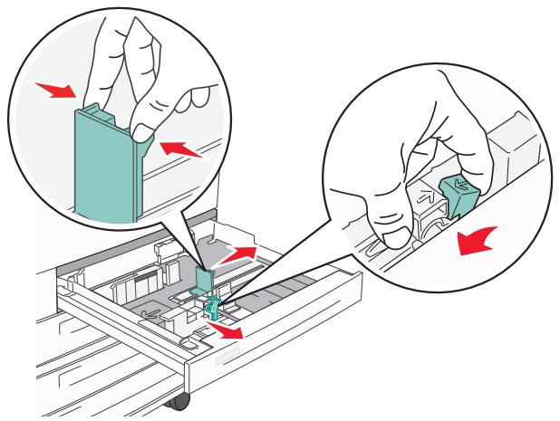 Diagram illustrating a mechanical assembly process with red arrows indicating direction of movement, showing hand positioning and component placement.