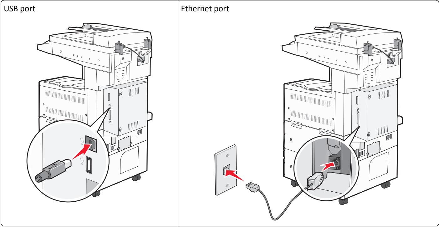 EPSON X864DE - Attaching cables - 1