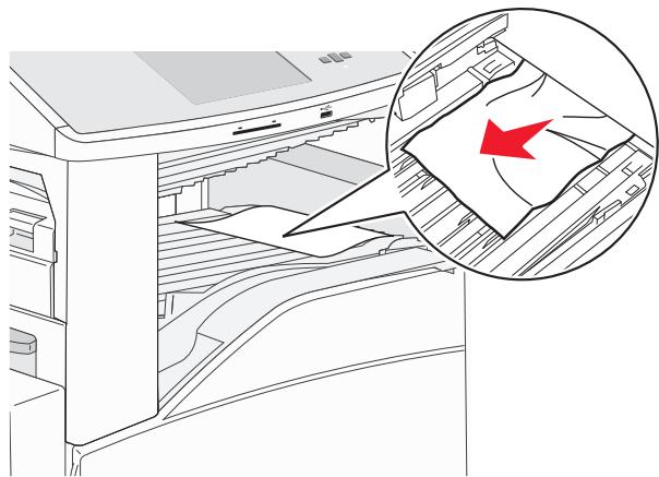 Line drawing of an open industrial machine with a magnified inset showing internal components (no text or symbols).