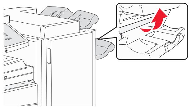 Diagram showing a refrigerator interior with a magnified view of the interior portion, no text or symbols present.
