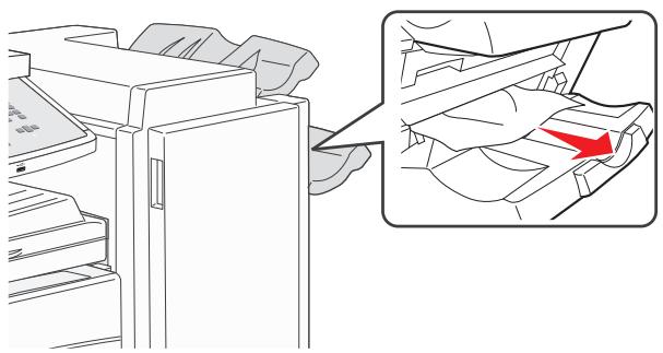 Diagram showing a mechanical assembly with an inset close-up of a folded component (no text or symbols present)