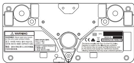 EPSON EB-1420WI - Attached labels - 4
