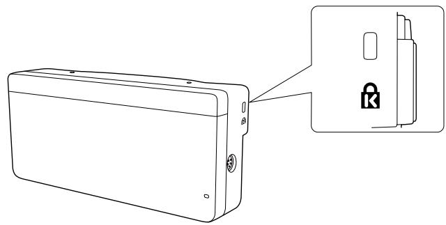EPSON EB-1420WI - Fixation d'un cable de sécurité - 4