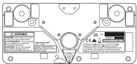 EPSON EB-1420WI - Attached labels - 3