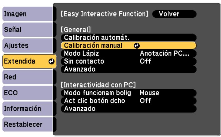 EPSON EB-1420WI - SeLECTIONAR Calibración manual - 1