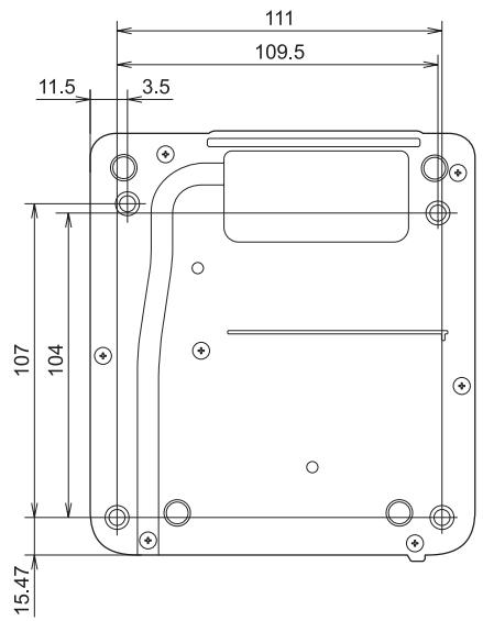EPSON EB-1420WI - Control Pad (external dimensions/weight) - 3
