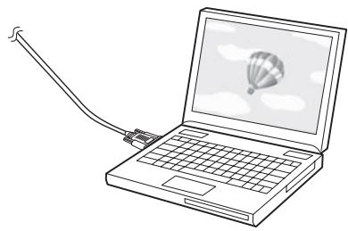 EPSON EB-1420WI - Necessary cables when installing the Control Pad - 6