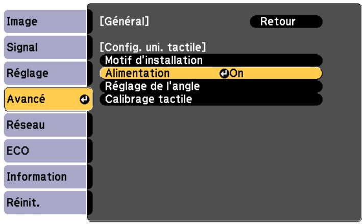 EPSON EB-1420WI - Réglez Alimentation sur On - 1