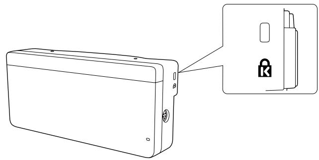 EPSON EB-1420WI - Attaching a Security Cable - 4
