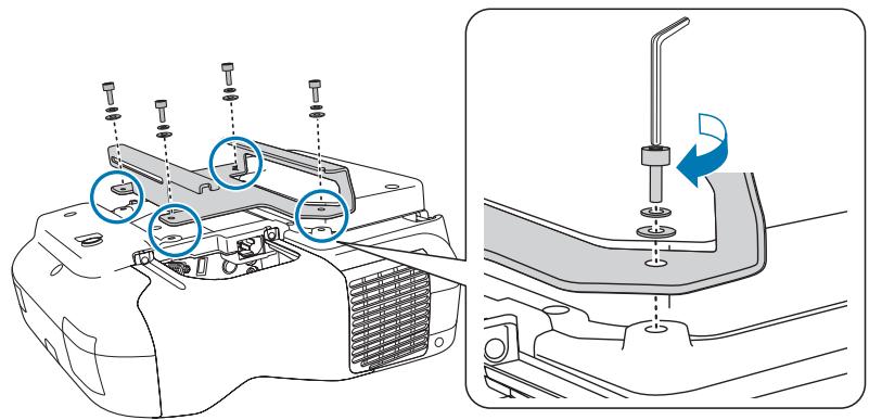 EPSON EB-1420WI - Montar las piezas - 4