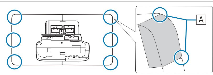 EPSON EB-1420WI - Repetir el paso 5 hasta que todos los+puntos desaparezcan - 6