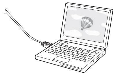 EPSON EB-1420WI - Cables necesarios al instalar el Control Pad - 6
