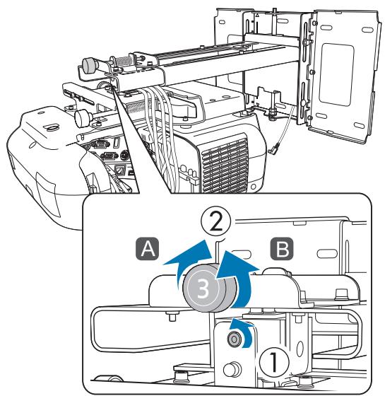 EPSON EB-1420WI - LoosetheM4 screw the adjustment dial - 1