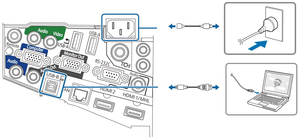 EPSON EB-1420WI - Câbles nécessaires - 1