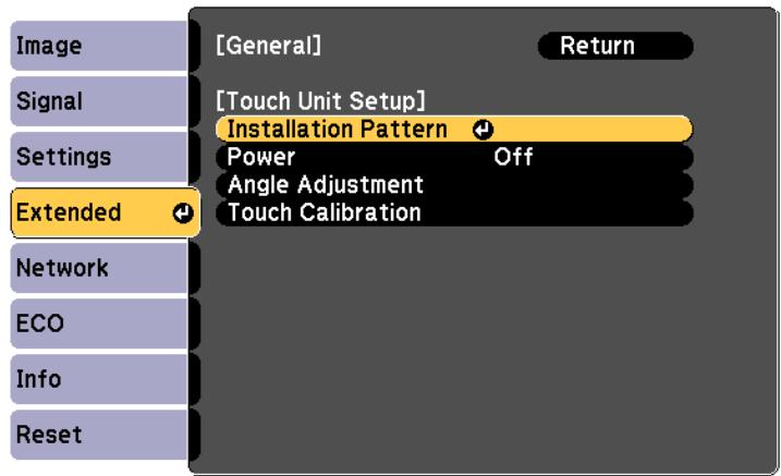 EPSON EB-1420WI - Select Installation Pattern - 1