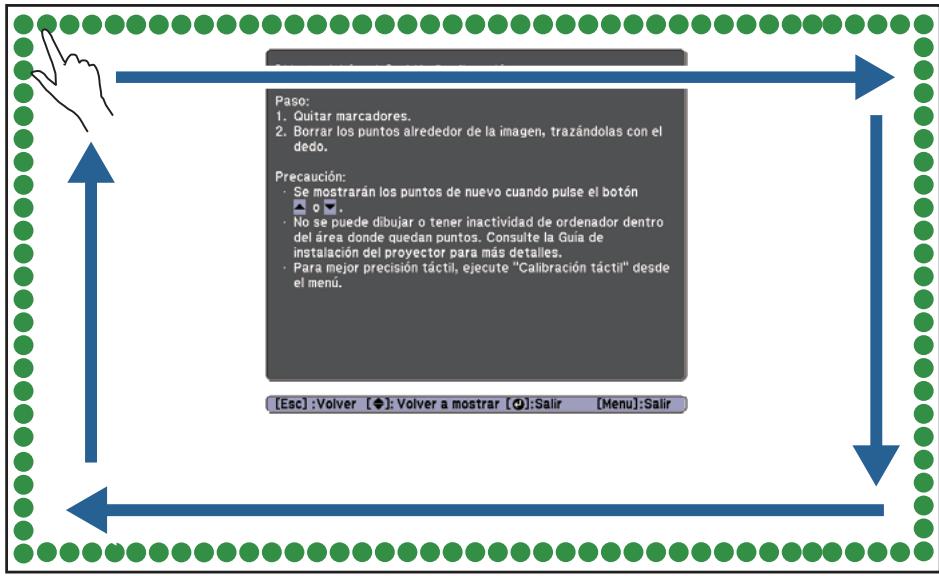 EPSON EB-1420WI - Trace los+puntos (  ) con el dedo - 1