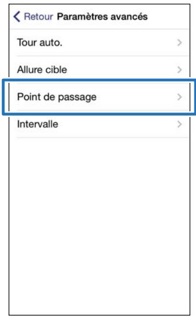 EPSON RUNSENSE SF-310 - Fonction de définition du point de passage - 1