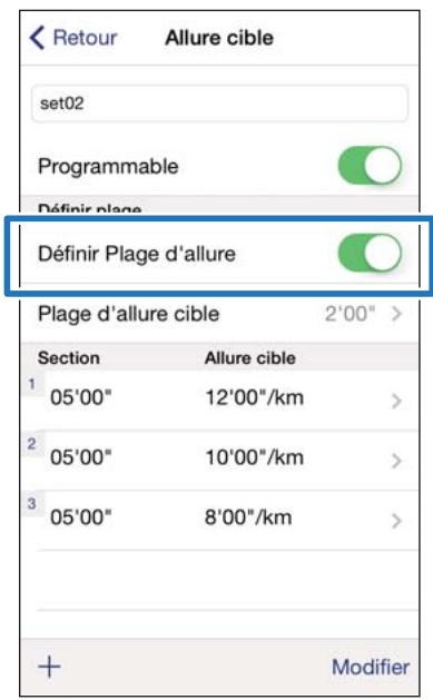 EPSON RUNSENSE SF-510 - Modification des paramètres - 2