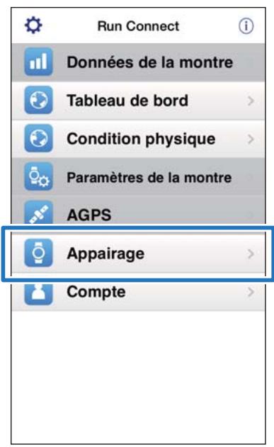 EPSON RUNSENSE SF-510 - Appairez l'appareil runsense avec votre iphone - 2
