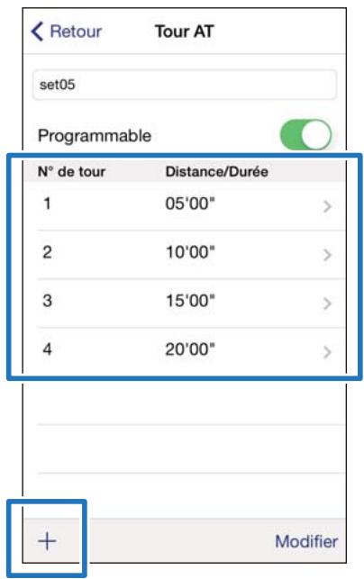 EPSON RUNSENSE SF-510 - Appuyez sur le tour et spécifiez la distance ou la durée. - 3