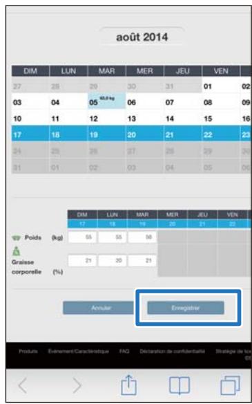 EPSON RUNSENSE SF-510 - Appuyez sur enregistrer. - 1