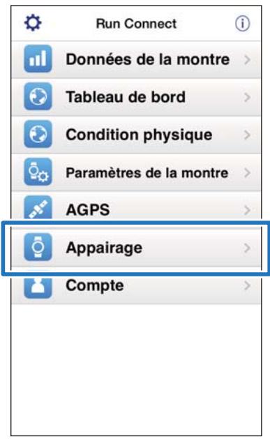 EPSON RUNSENSE SF-710 - Opérations sur l'iphone - 2