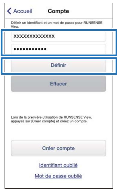 EPSON RUNSENSE SF-710 - Configuration du compte - 3