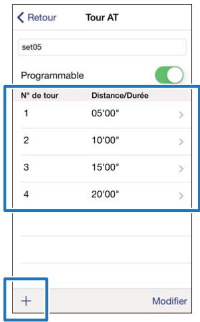 EPSON RUNSENSE SF-710 - Appuyez sur le tour et spécifiez la distance ou la durée. - 3