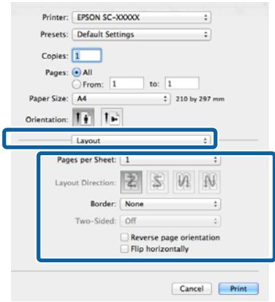EPSON SURECOLOR SC-P600 - Configuration des paramètres sous Mac OS X - 2