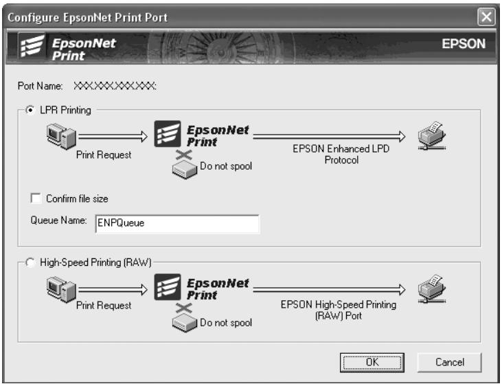 EPSON SURECOLOR SC-T7200 - Configuration du port de l'imprimante - 1